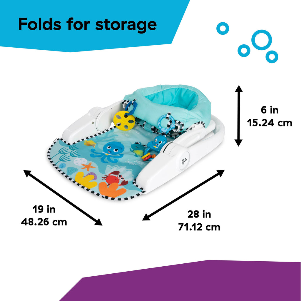 Baby Einstein Sea of Support 2-in-1 Sit-Up Floor Seat, Ages 4 Months and Up