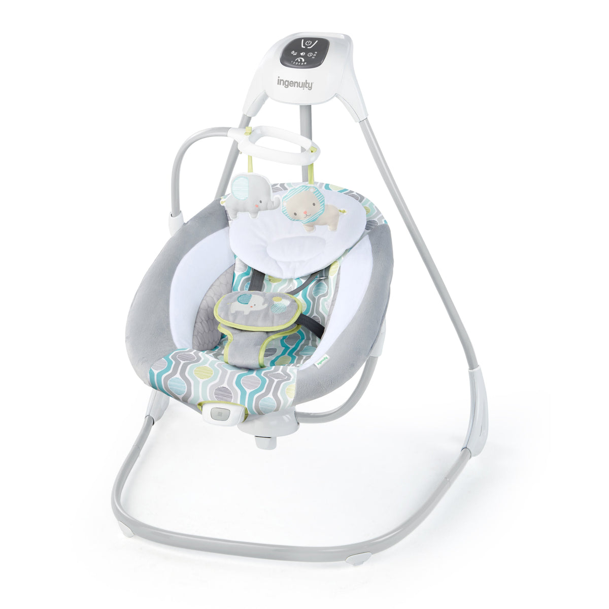 Ingenuity SimpleComfort Multi-Direction Compact Vibrating Baby Swing, Everston