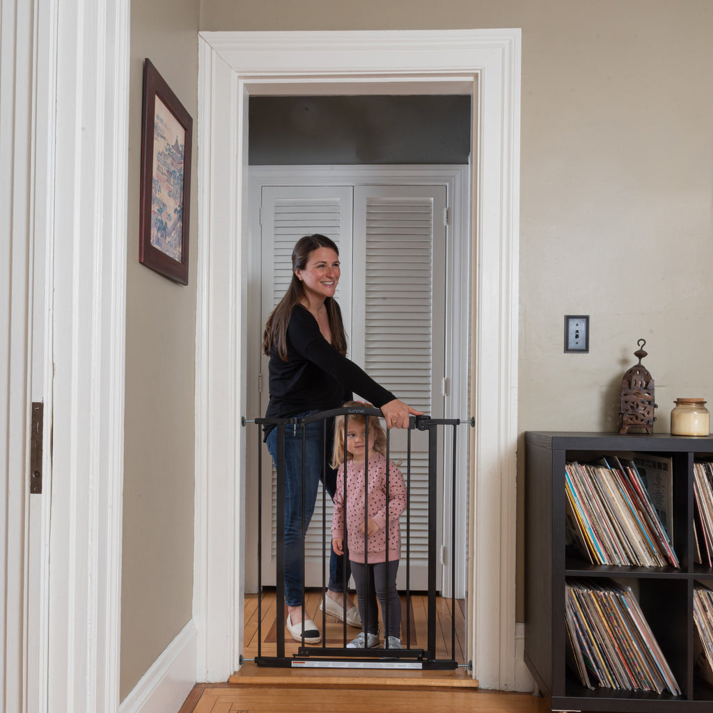 Extra Tall Dcor Safety Pet and Baby Gate, Openings 28.75- 39.75 Wide, 36 Tall - Black