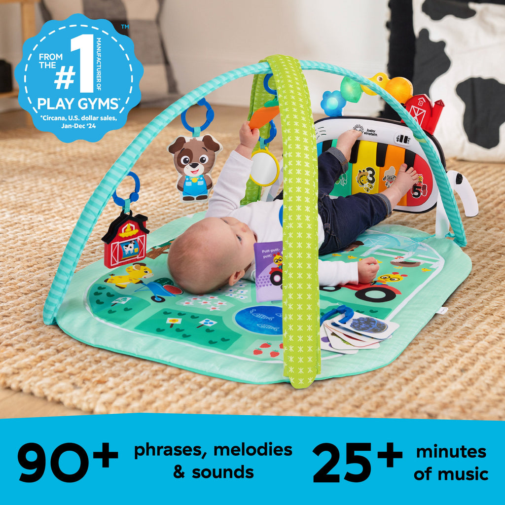 Baby Einstein Farm Explorers 4-in-1 Kickin Tunes Musical Meadow Music & Language Discovery Gym