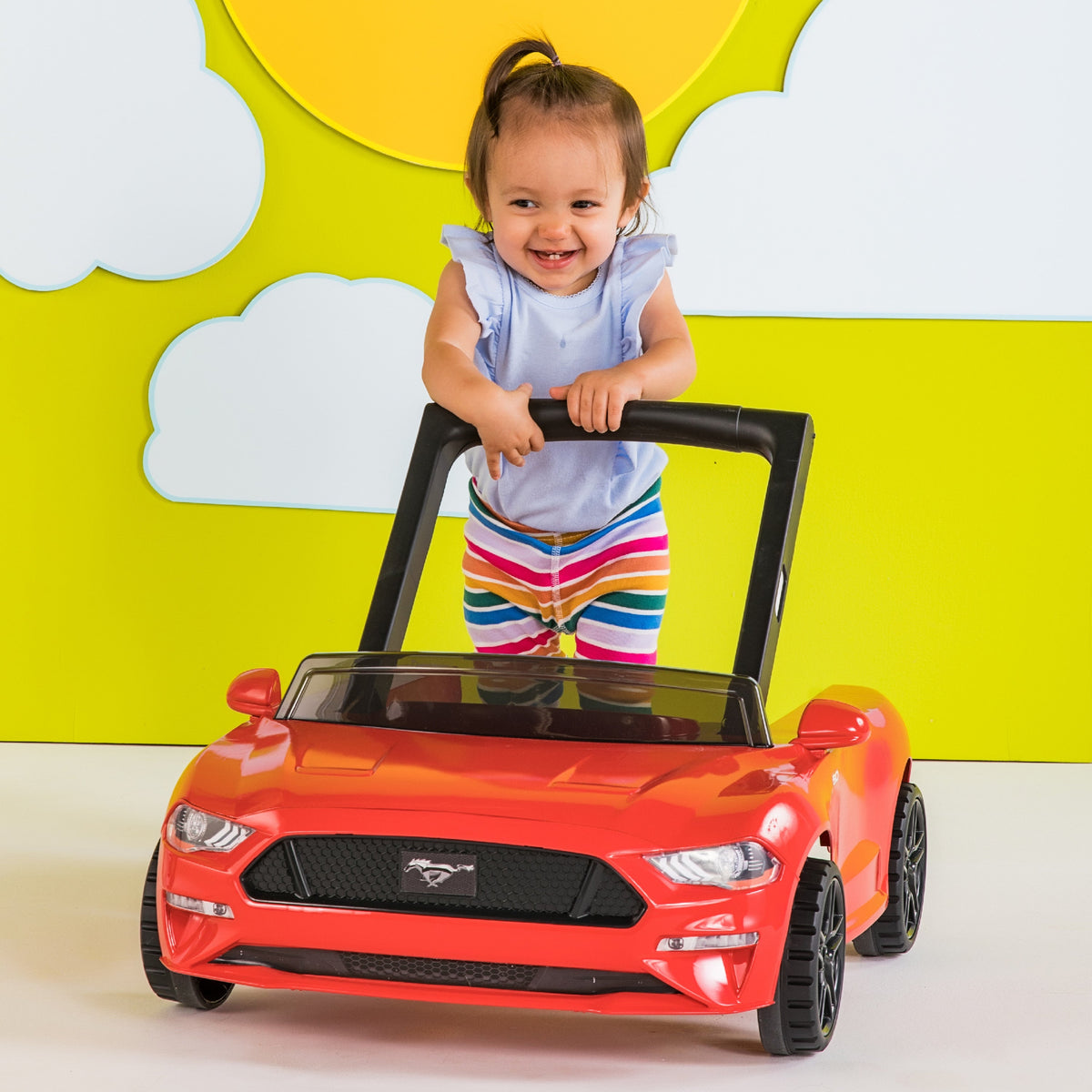 Ford Mustang 4-in-1 Red Baby Activity Walker with 4 Ways to Play