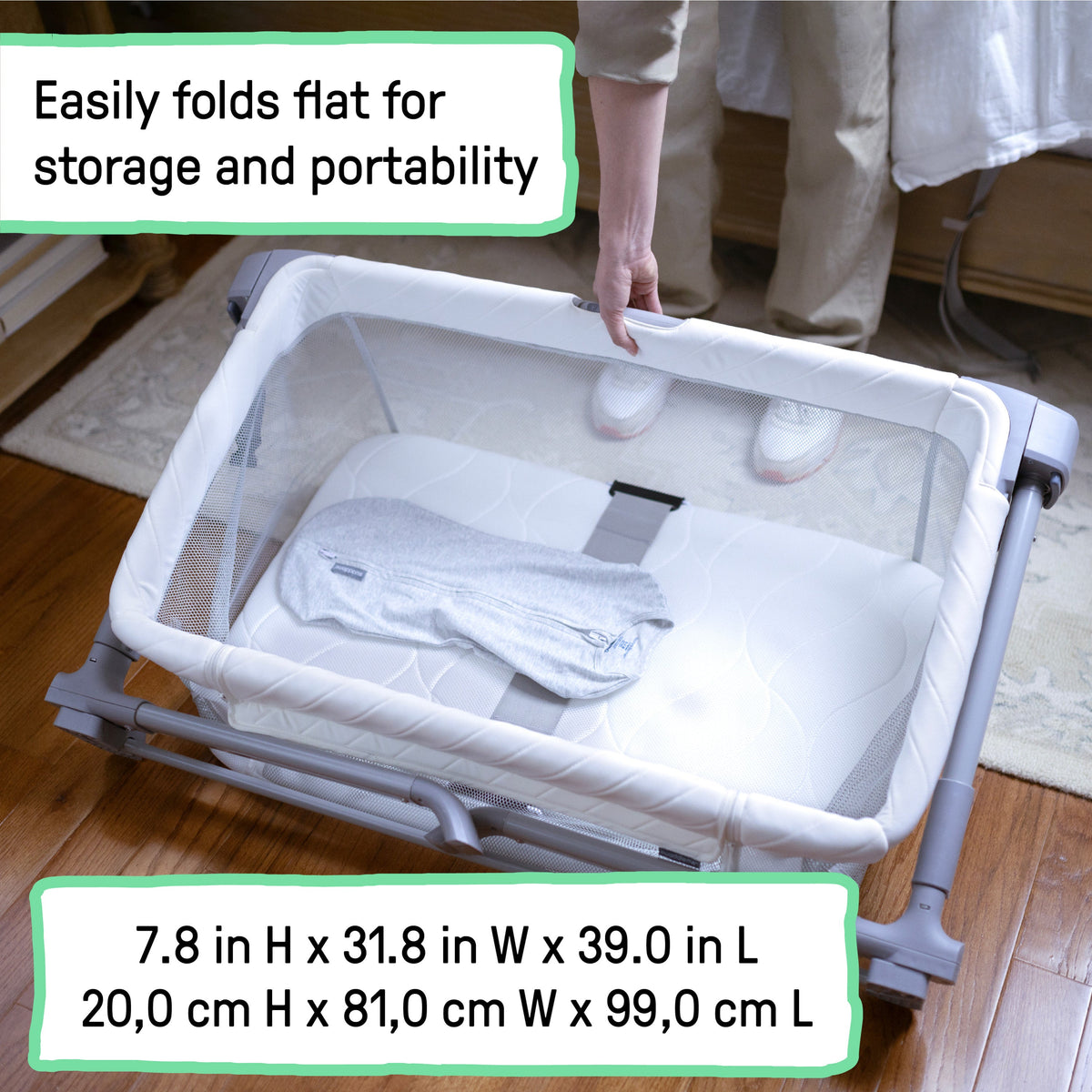 DreamSecure 2-in-1 Co-Sleeping Bassinet