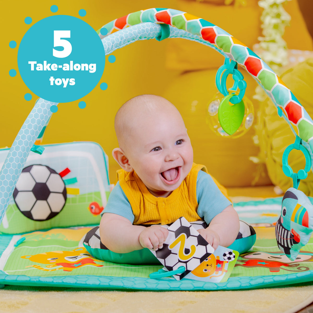 Bright Starts Grip & Kick Oball Activity Gym, Soccer