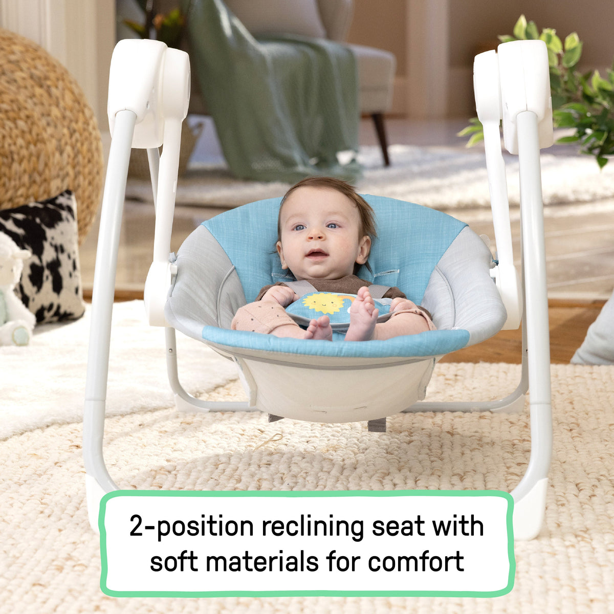 Sun Valley Canopy Portable Swing- Teal