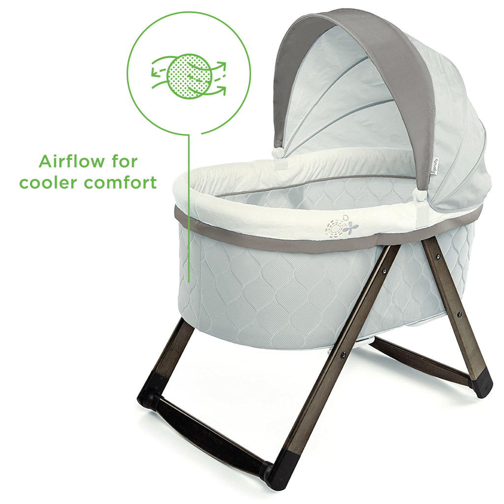 FoldAway Rocking Wood Bassinet - Carrington