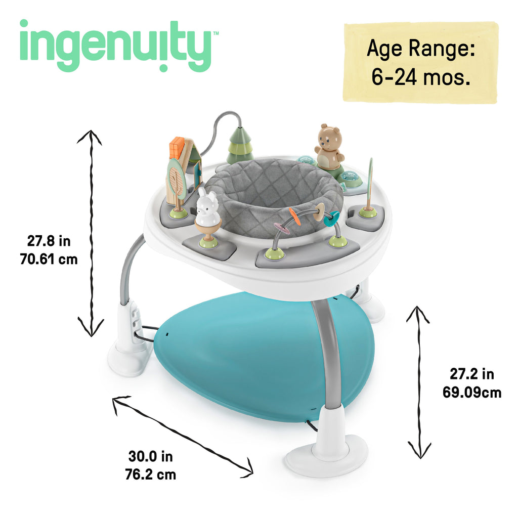 Ingenuity Spring & Sprout 2-in-1 Baby Activity Center Jumper