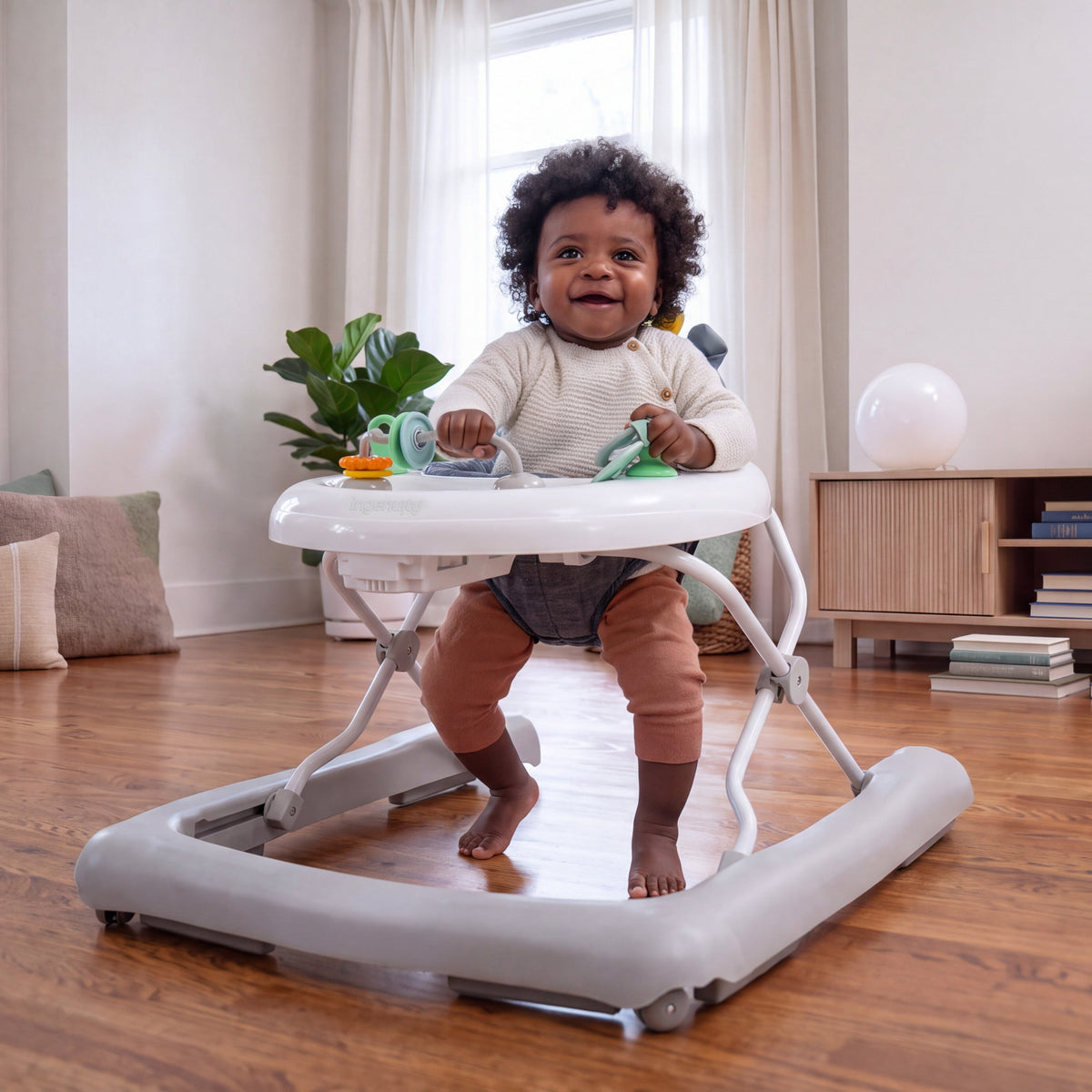 Ingenuity Smooth Strides Activity Walker - Chambray