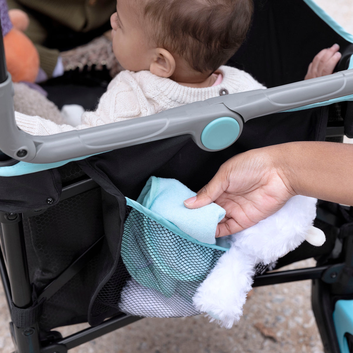 Summer by Ingenuity Pop 'N Ride Stroller Wagon - Black & Teal