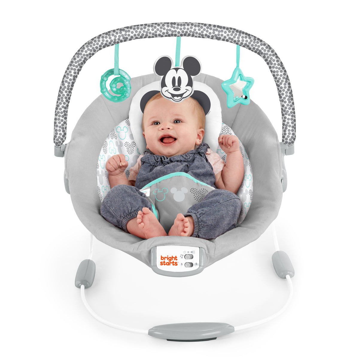 Bright Starts Disney Baby MICKEY MOUSE Cloudscapes Comfy Baby Bouncer
