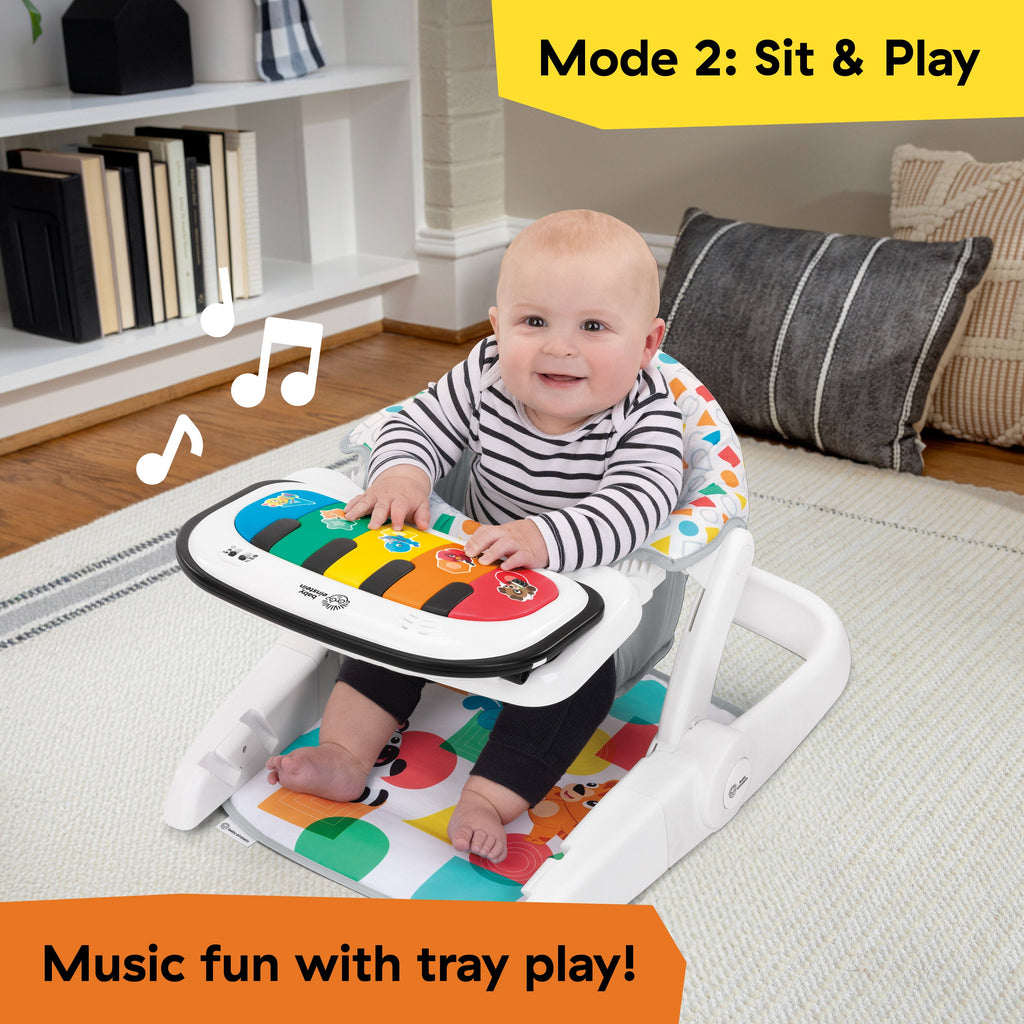 Baby Einstein Tappin' Tunes Learn to Sit 4-in-1 Floor Seat, Ages 4+ Months