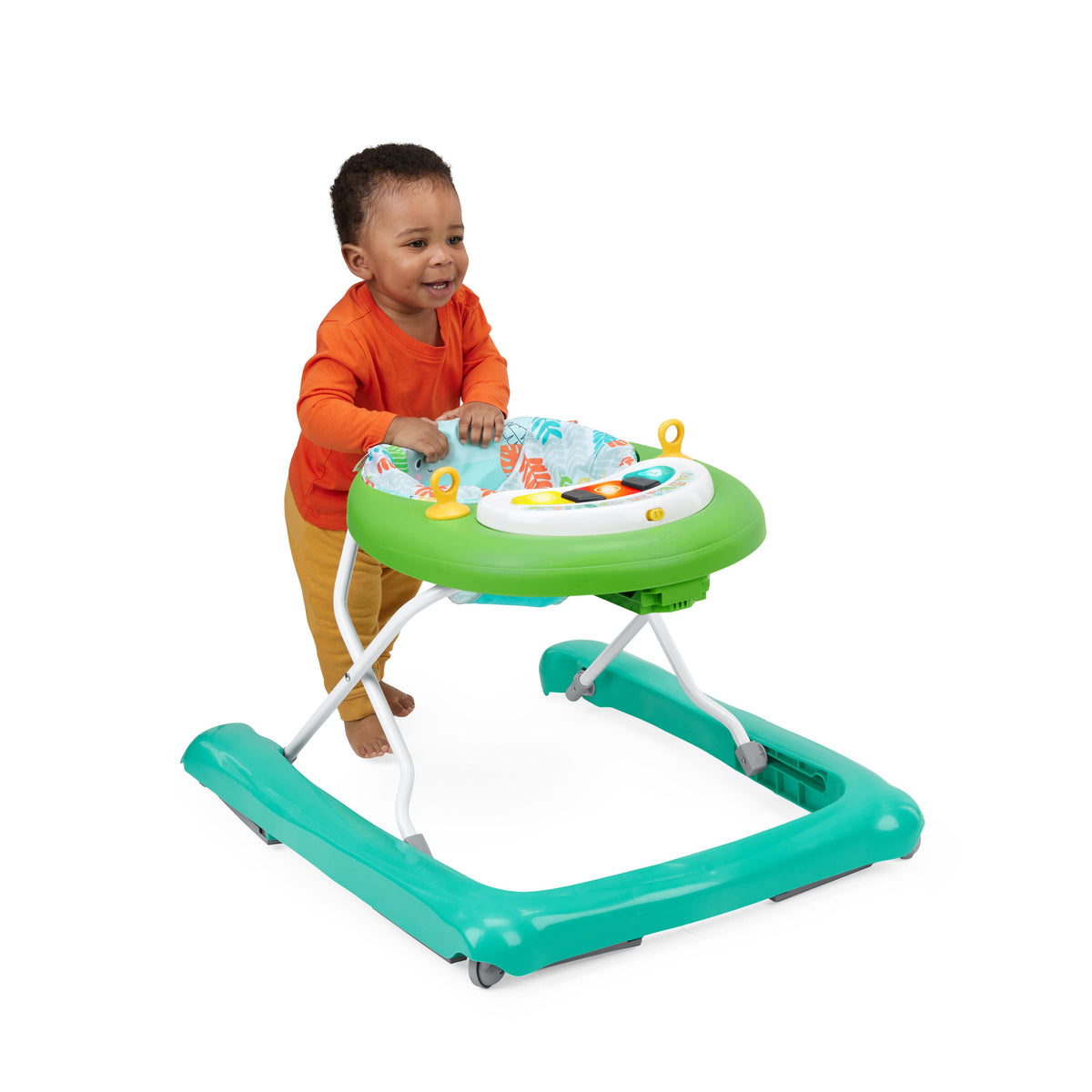 Bright Starts Tiny Trek Walker, Jungle Vines, 2-in-1 Walker