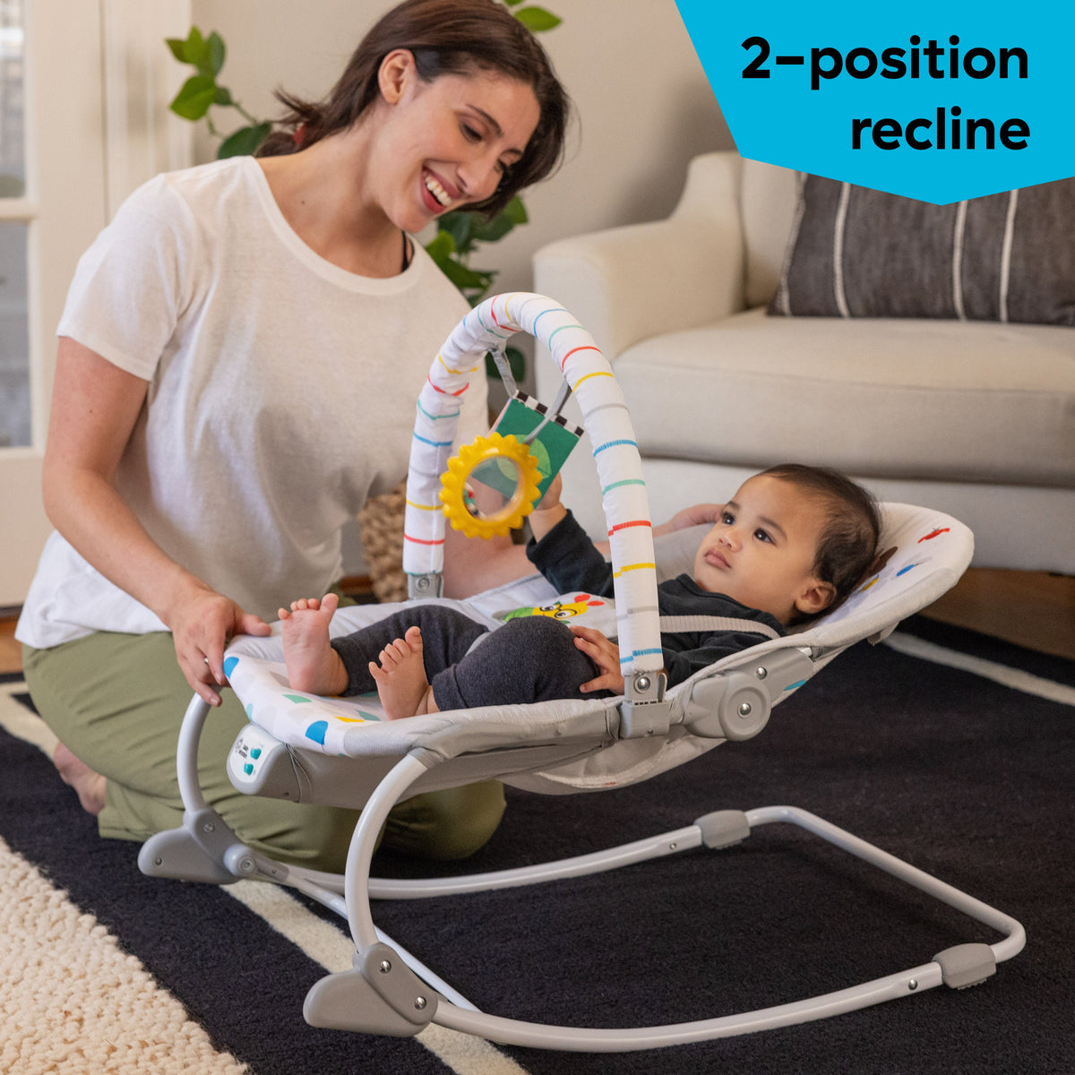 Baby Einstein Dean's Discovery Spot Musical Infant to Toddler Rocker