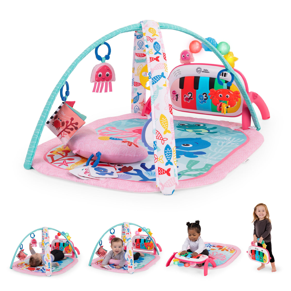 Baby Einstein 4-in-1 Kickin Tunes Jellyfish Jamboree Music & Language Discovery Gym