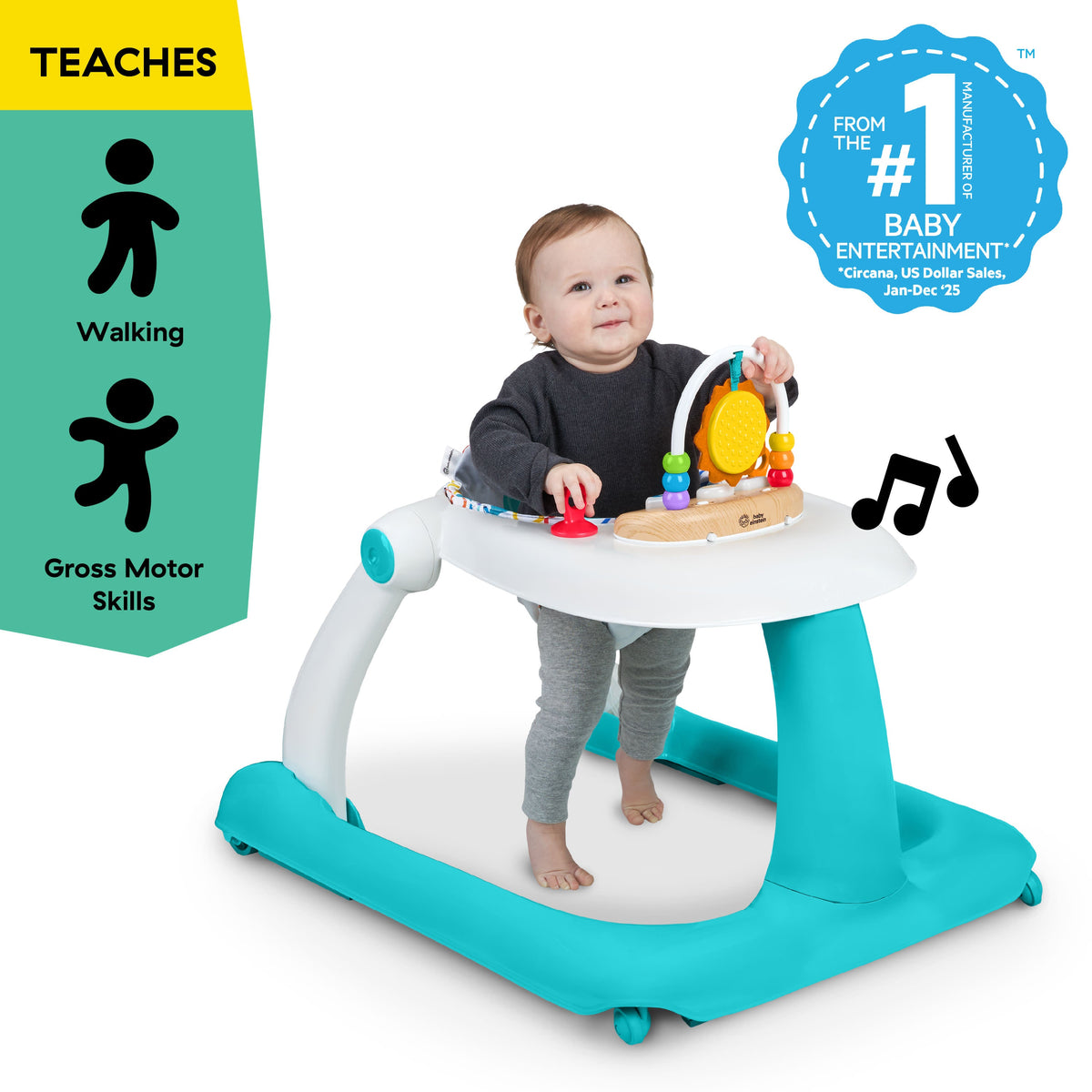 Baby Einstein 3-in-1 Discover More Developmental Activity Walker, Ages 6+ Months