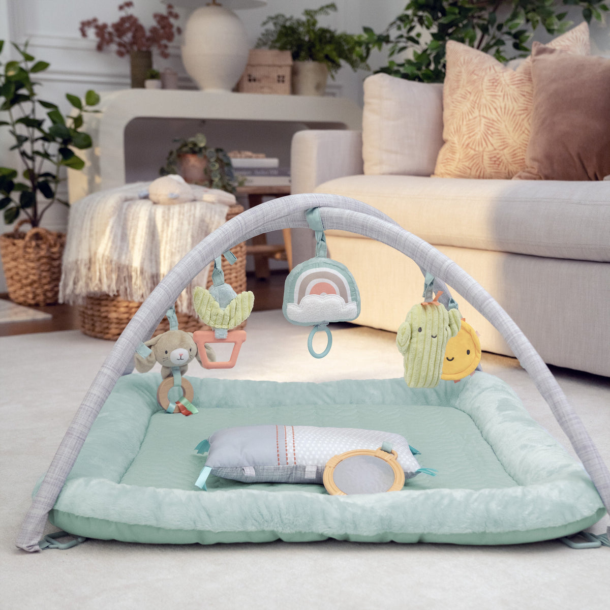 Ingenuity Calm Springs Plush Activity Baby Gym