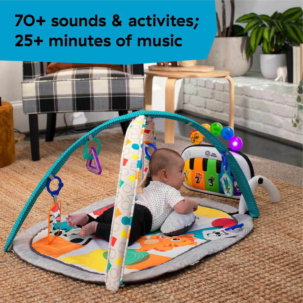 Baby Einstein Kickin' Tunes Music & Language Discovery Gym & Take Along Musical Baby Toy, Ages 0+ Months
