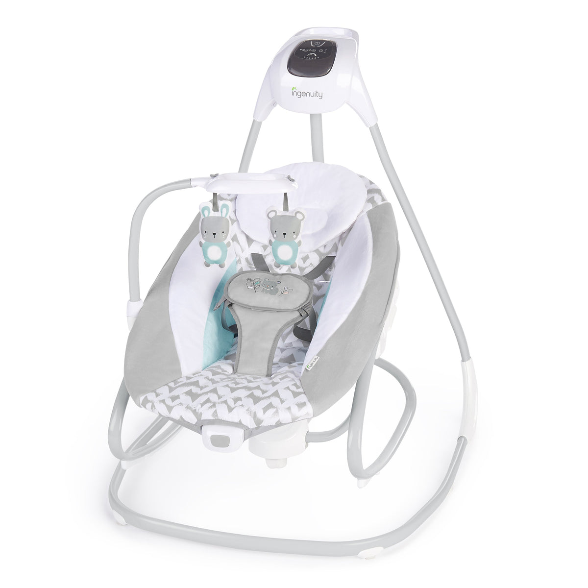 Ingenuity 2-in-1 Multi-Direction Compact Vibrating Baby Swing & Rocker, Raylan