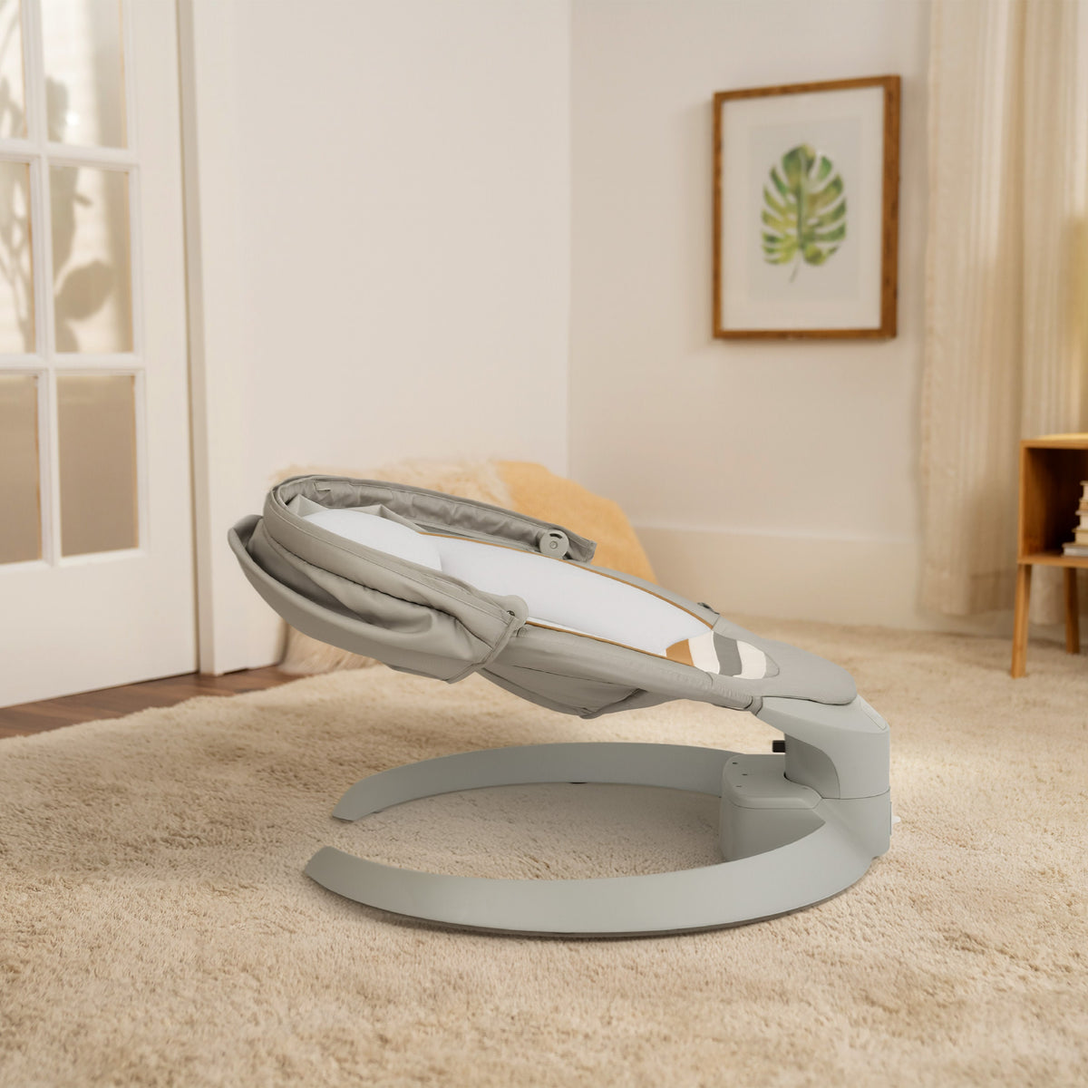 Ingenuity Inlighten Bounce & Sway Swing with Bluetooth & Canopy, 3-in-1 Seat, Ages 0+  Pebble Shore