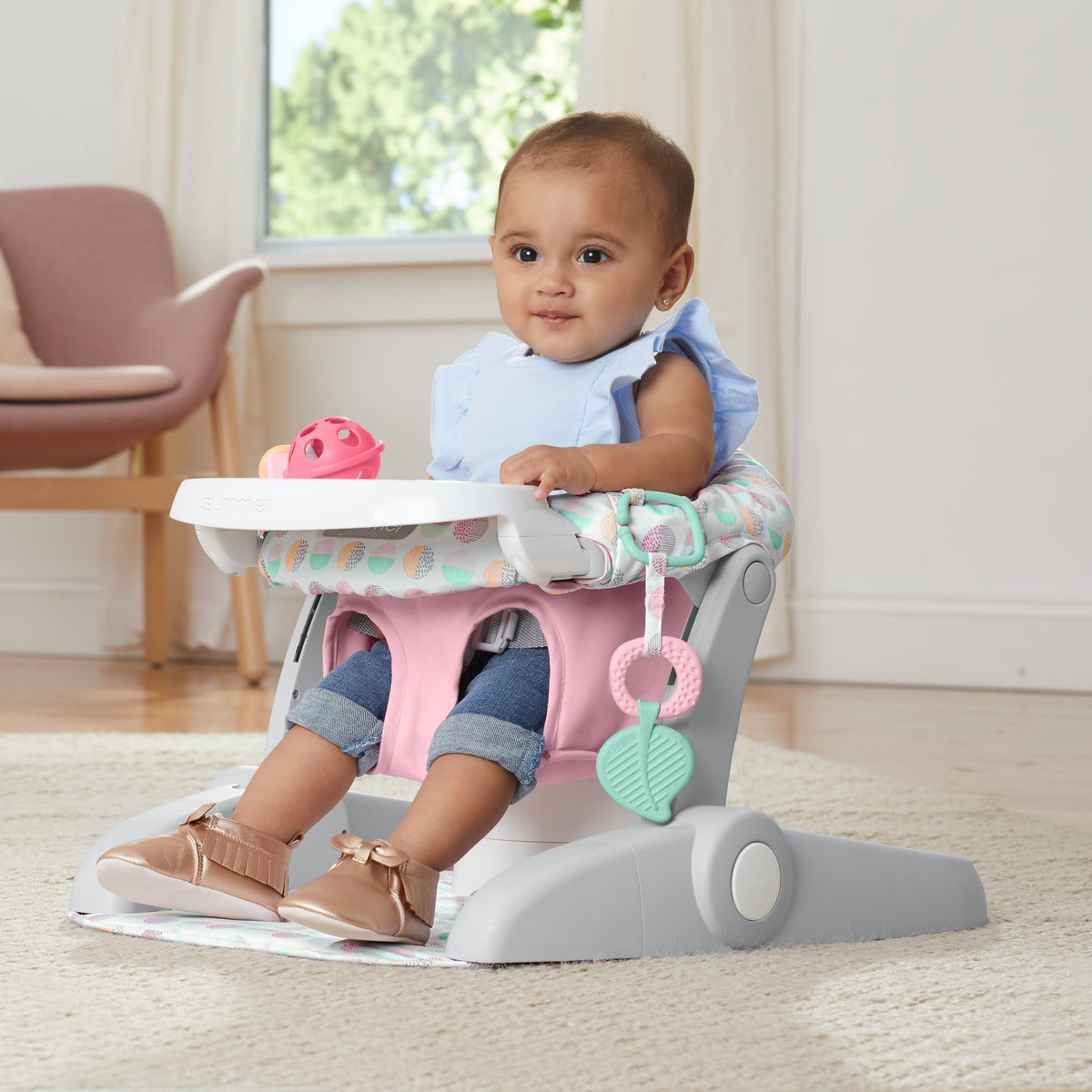 Learn-to-Sit Stages 3-position Seat Sweet-and-Sour - Pink