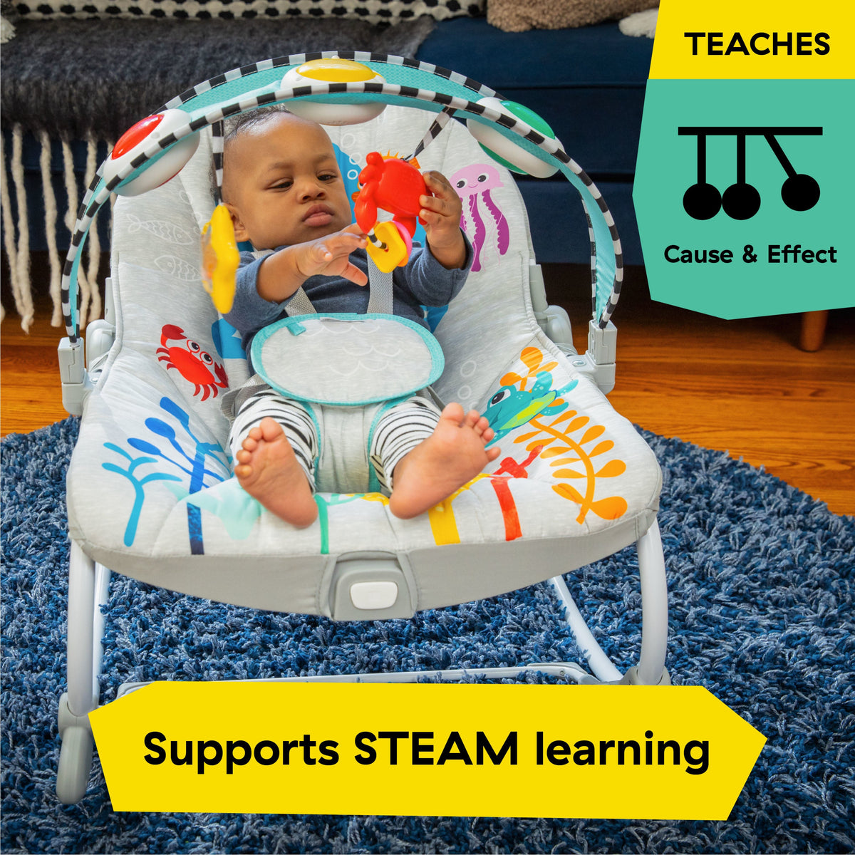 Kick to It Opus Musical Infant to Toddler Rocker
