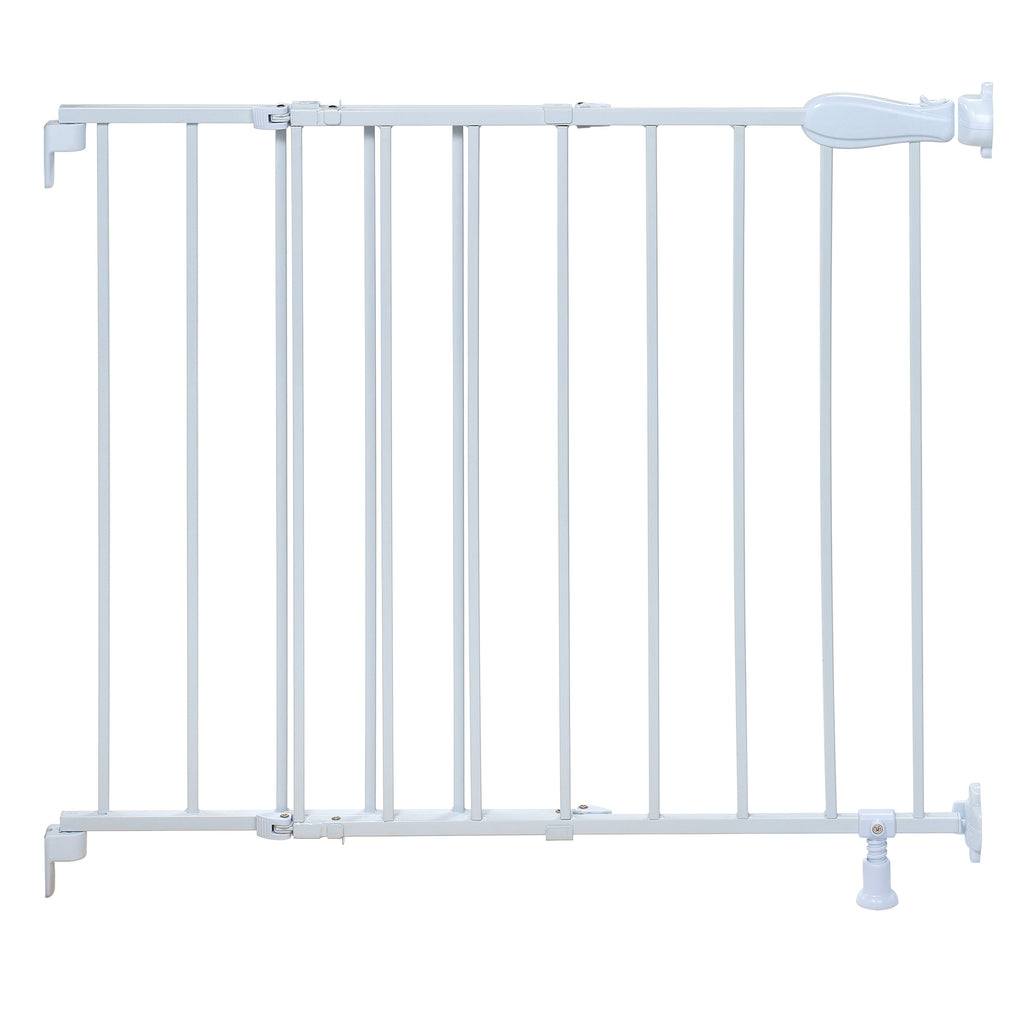 Top of Stairs Simple to Secure Metal Pet and Baby Gate, Openings 29-42 Wide, 30 Tall