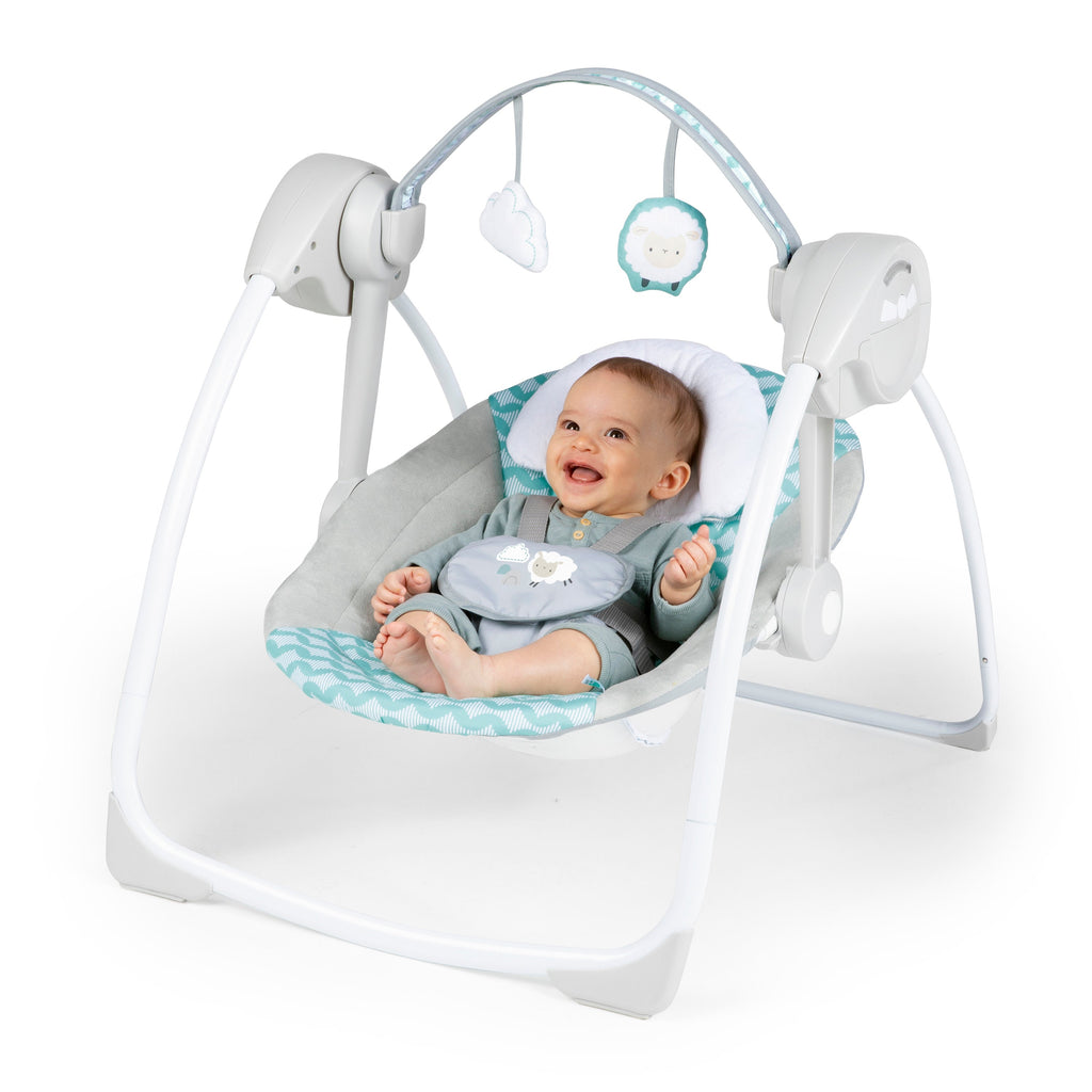 Ity by Ingenuity Swingity Swing Easy-Fold Portable Baby Swing, Goji