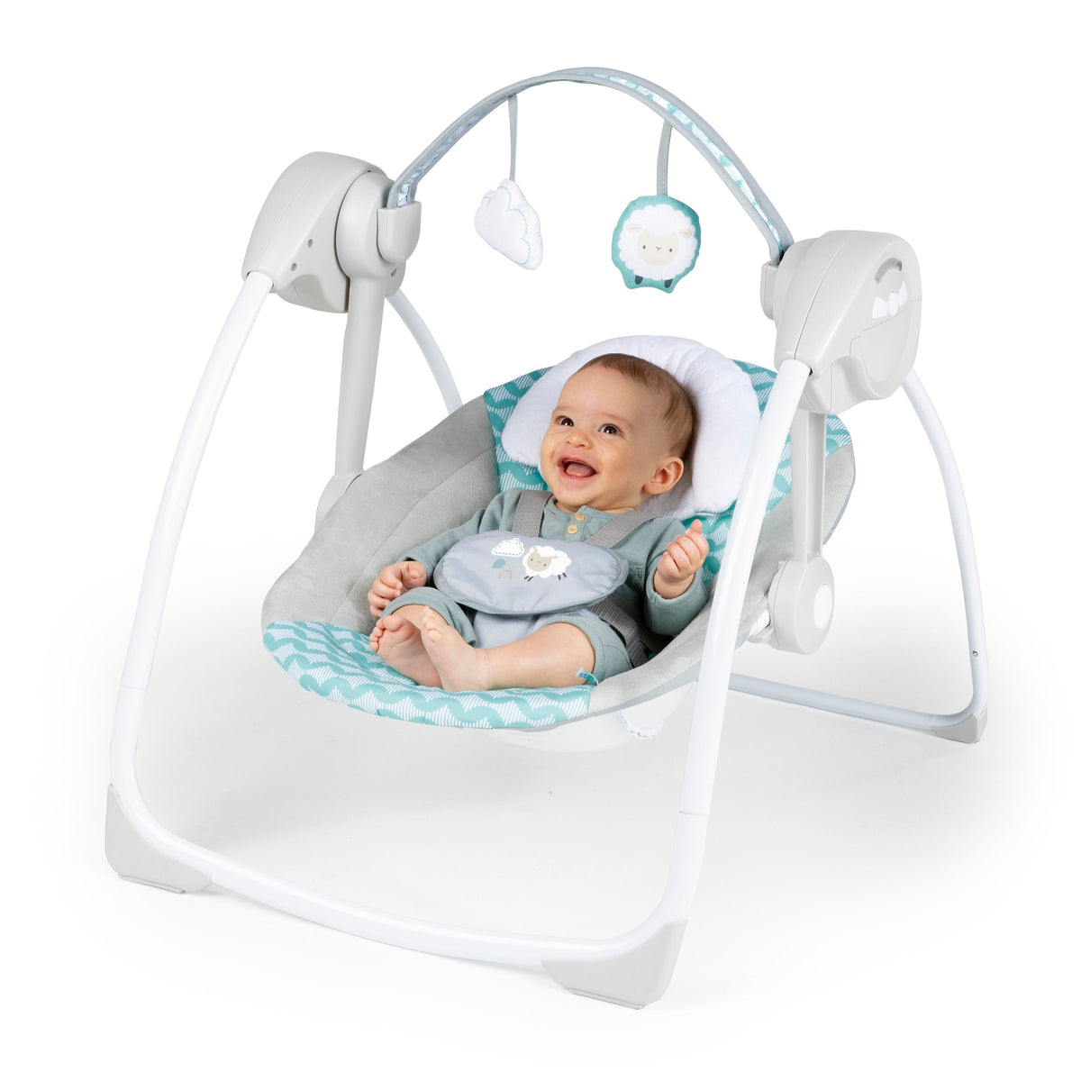 Ity by Ingenuity Swingity Swing Easy-Fold Portable Baby Swing, Goji