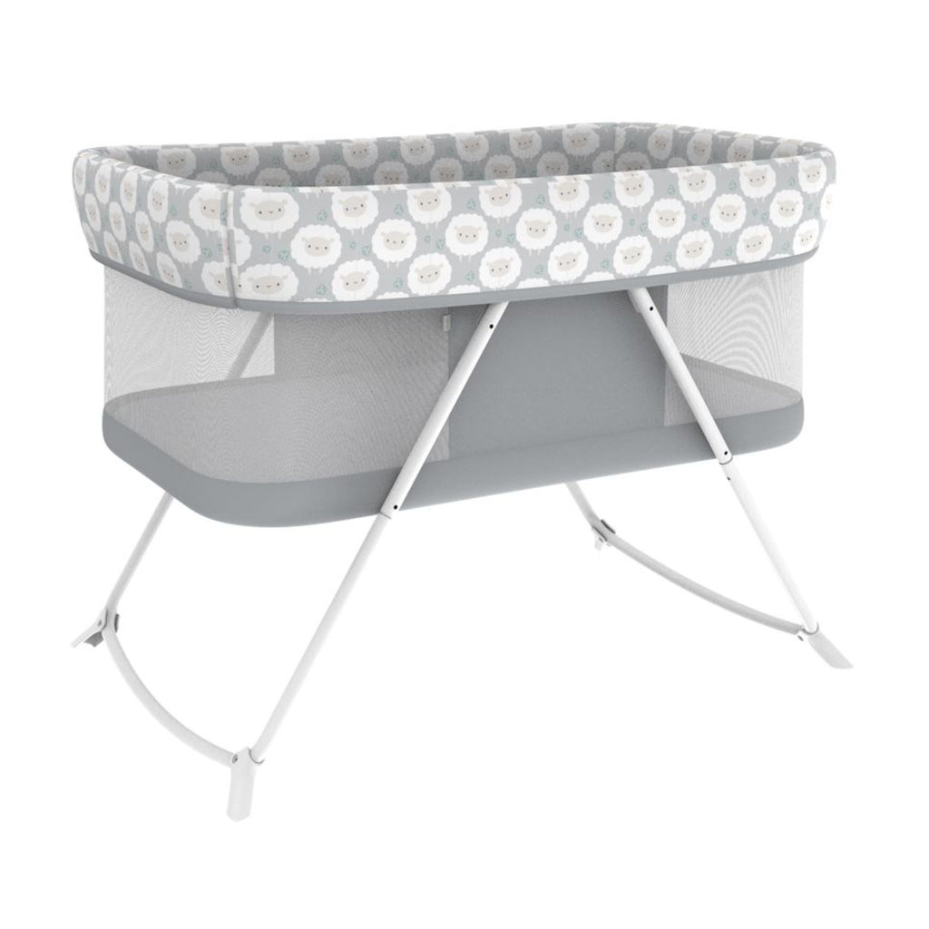 Ingenuity Snooze & Stow Rocking Portable Folding Bassinet - Sheppy (Gray)