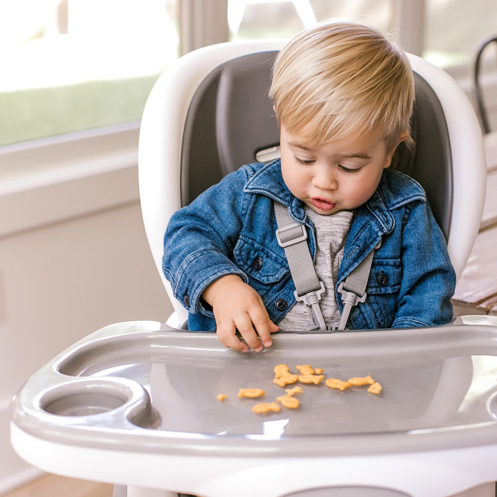 Ingenuity SmartClean Trio Elite 3-in-1 Convertible Baby High Chair, Toddler Chair, and Dining Booster Seat - Slate