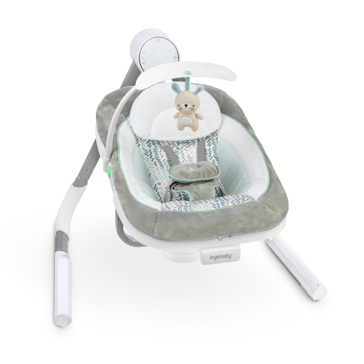Ingenuity AnyWay Sway Multi-Direction Portable Baby Swing, Spruce