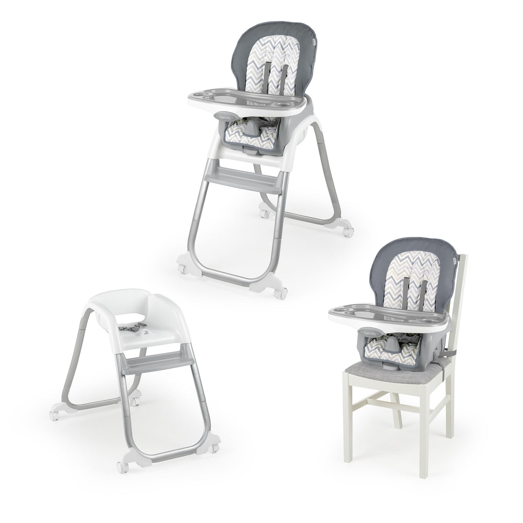 Ingenuity Trio Elite 3-in-1 High Chair - Slate - High Chair, Toddler Chair, and Booster - Braden