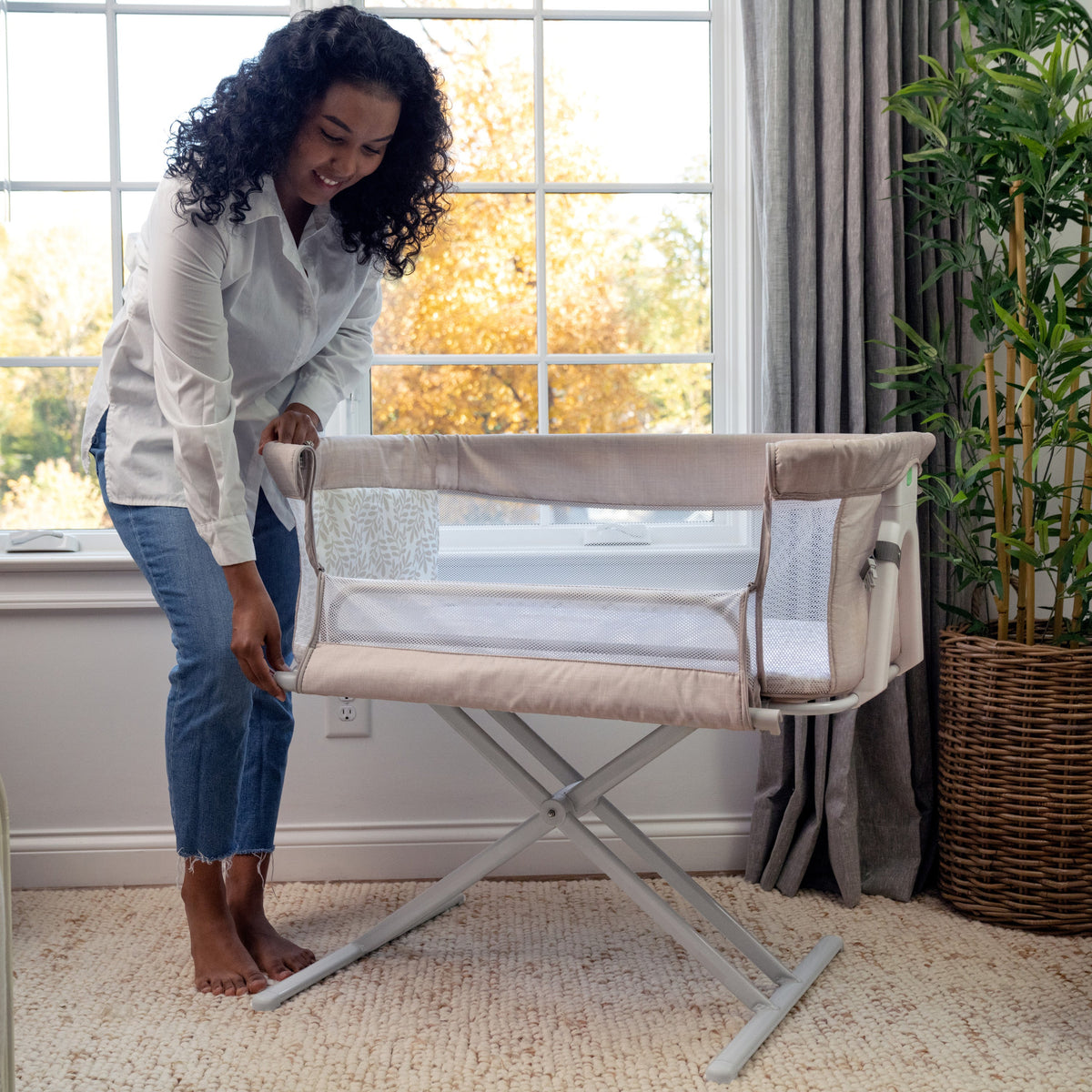 Ingenuity Dream Closer 2-in-1 Co-Sleeping Bassinet-Rowan