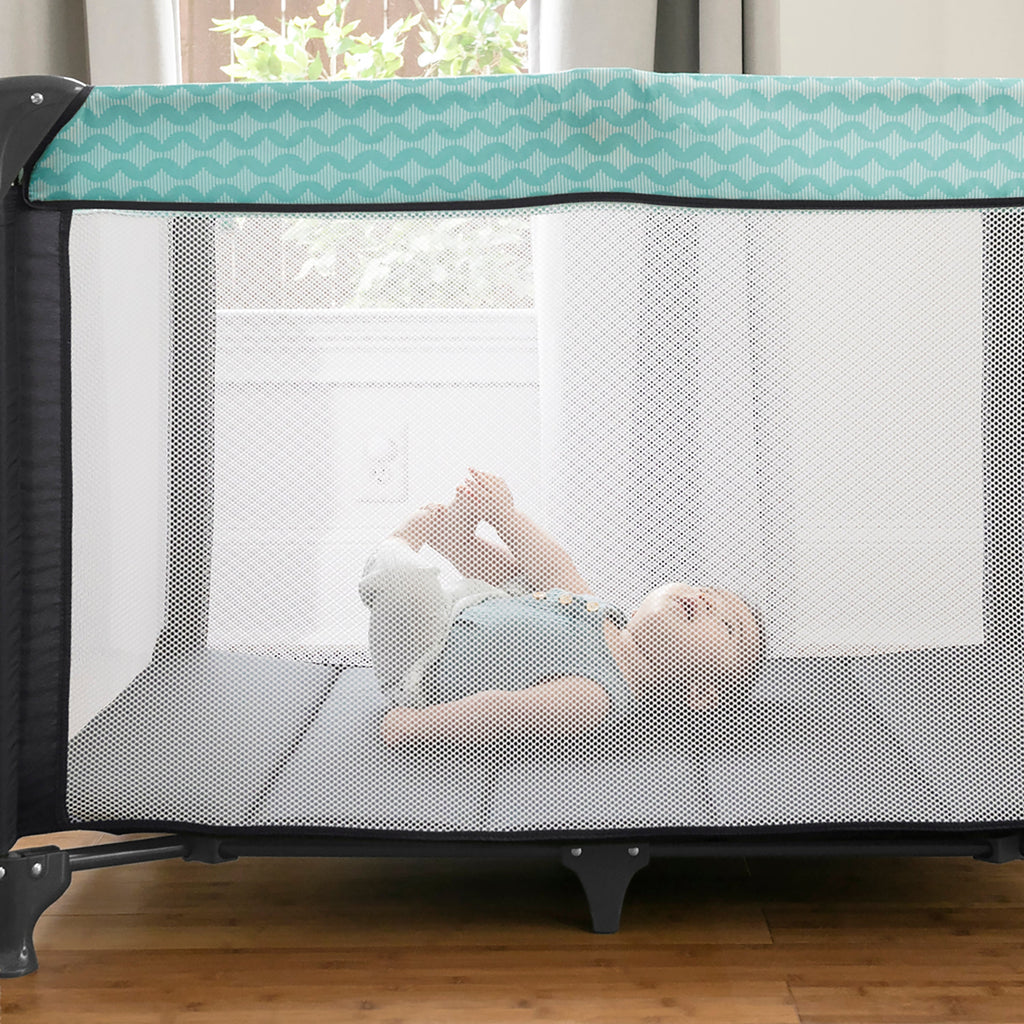 Ity by Ingenuity Rompity Rest Easy Fold Portable Packable Playard, Goji