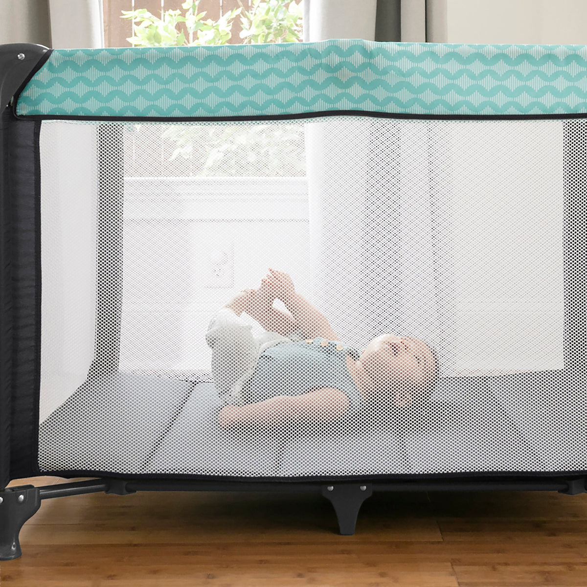 Ity by Ingenuity Rompity Rest Easy Fold Portable Packable Playard, Goji