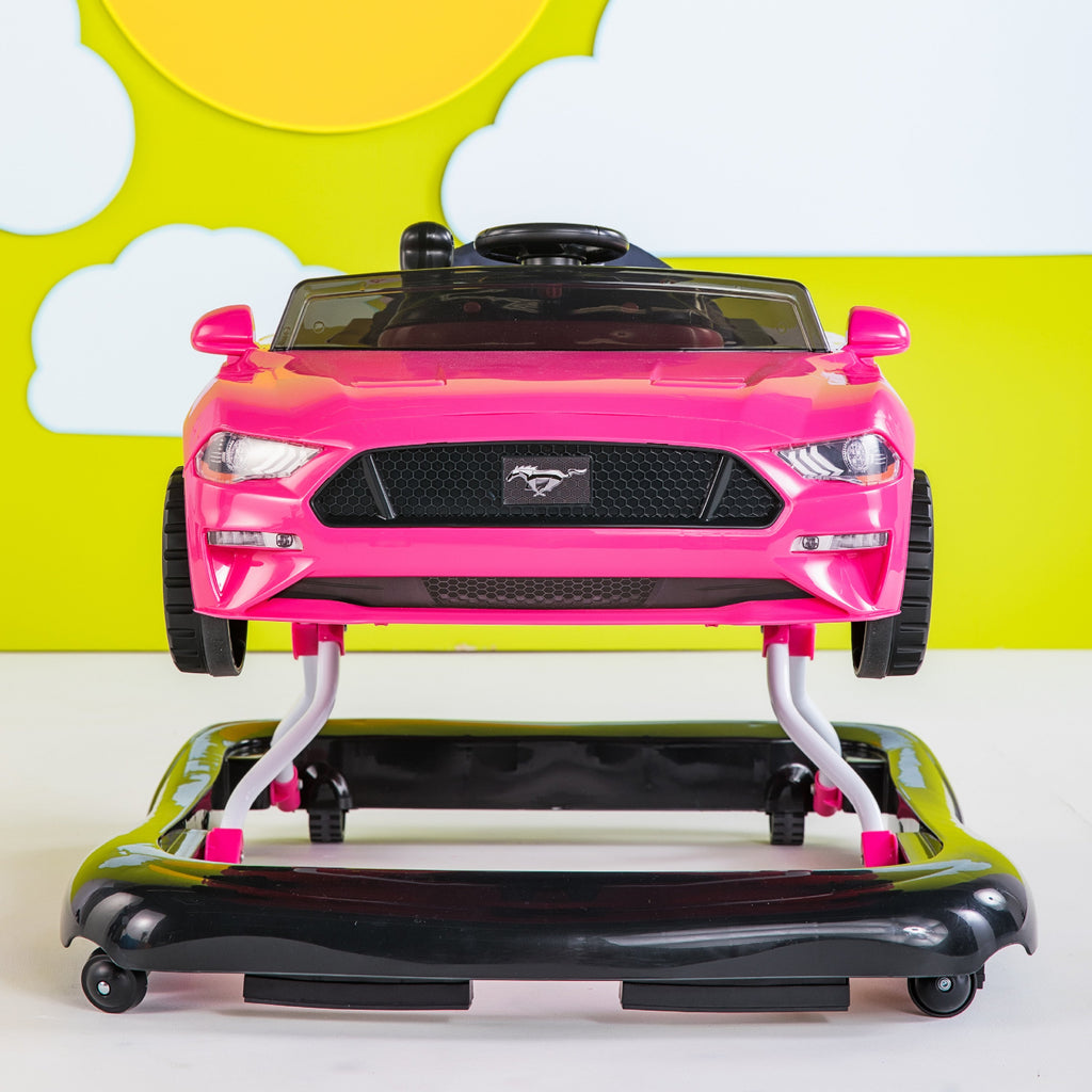 Ford Mustang 4-in-1 Pink Baby Activity Walker with 4 Ways to Play