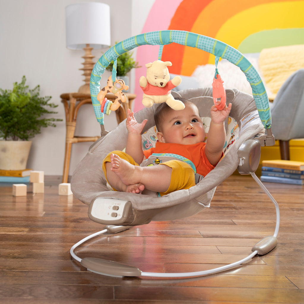 Bright Starts Disney Baby Winnie the Pooh Dots & Hunny Pots Baby Bouncer Infant Seat