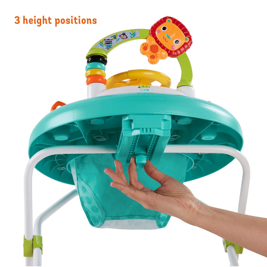 Bright Starts Zig Zag Zebra Walker with Easy Fold Frame for Storage