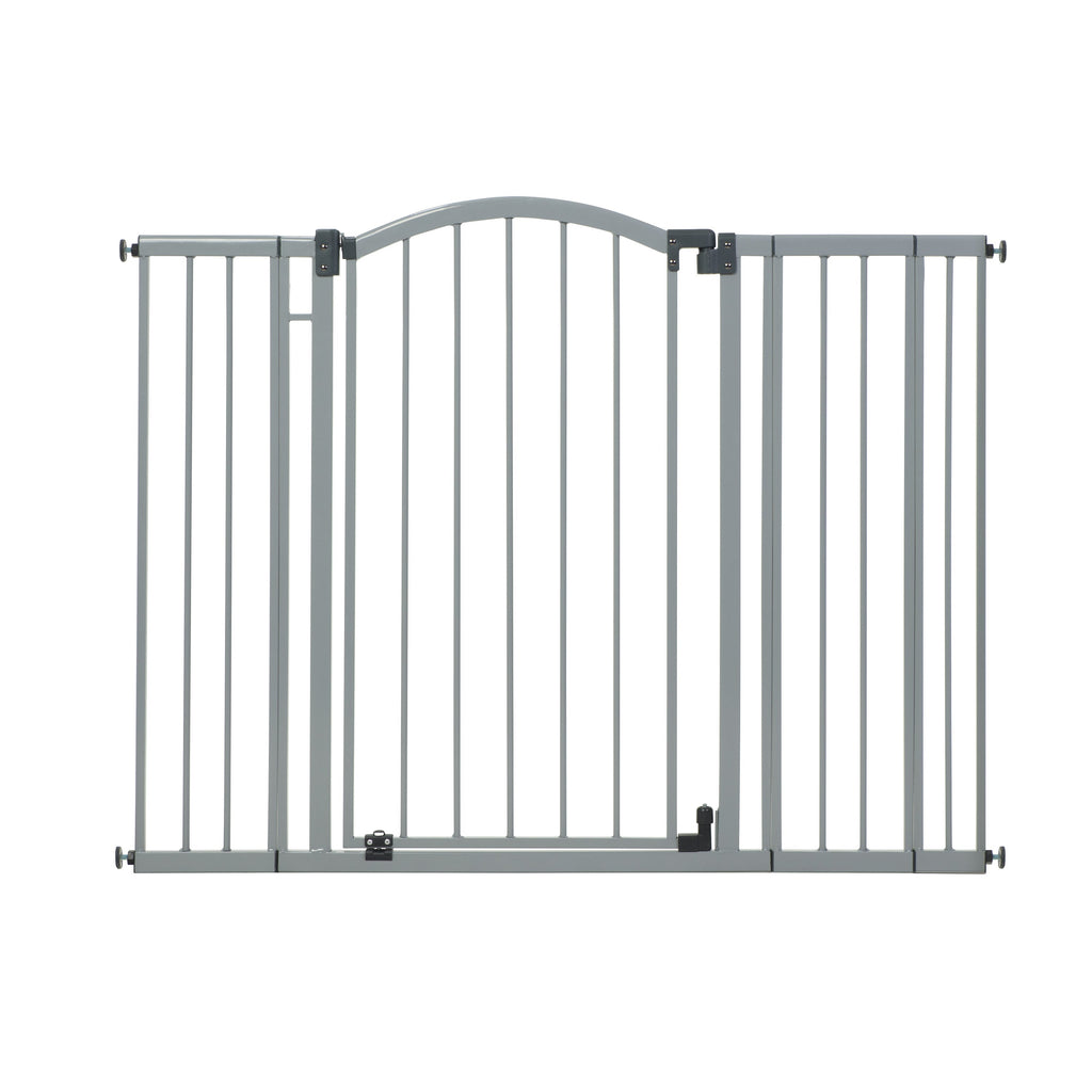 Main Street Pet and Baby Gate, Openings 29.5-53 Wide, 38 Tall - Cool Gray