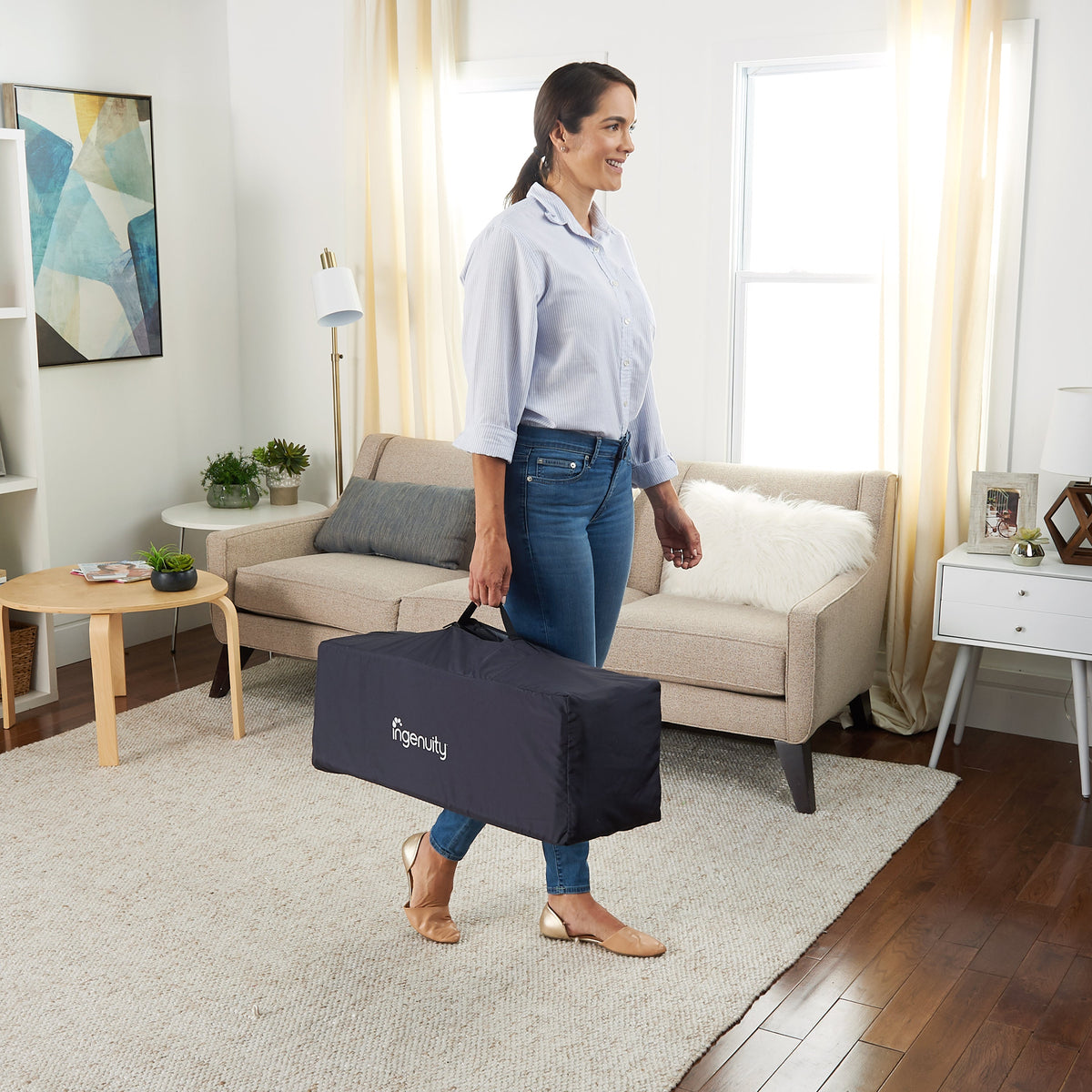 Ingenuity Smart & Simple Travel Cot, Bryant