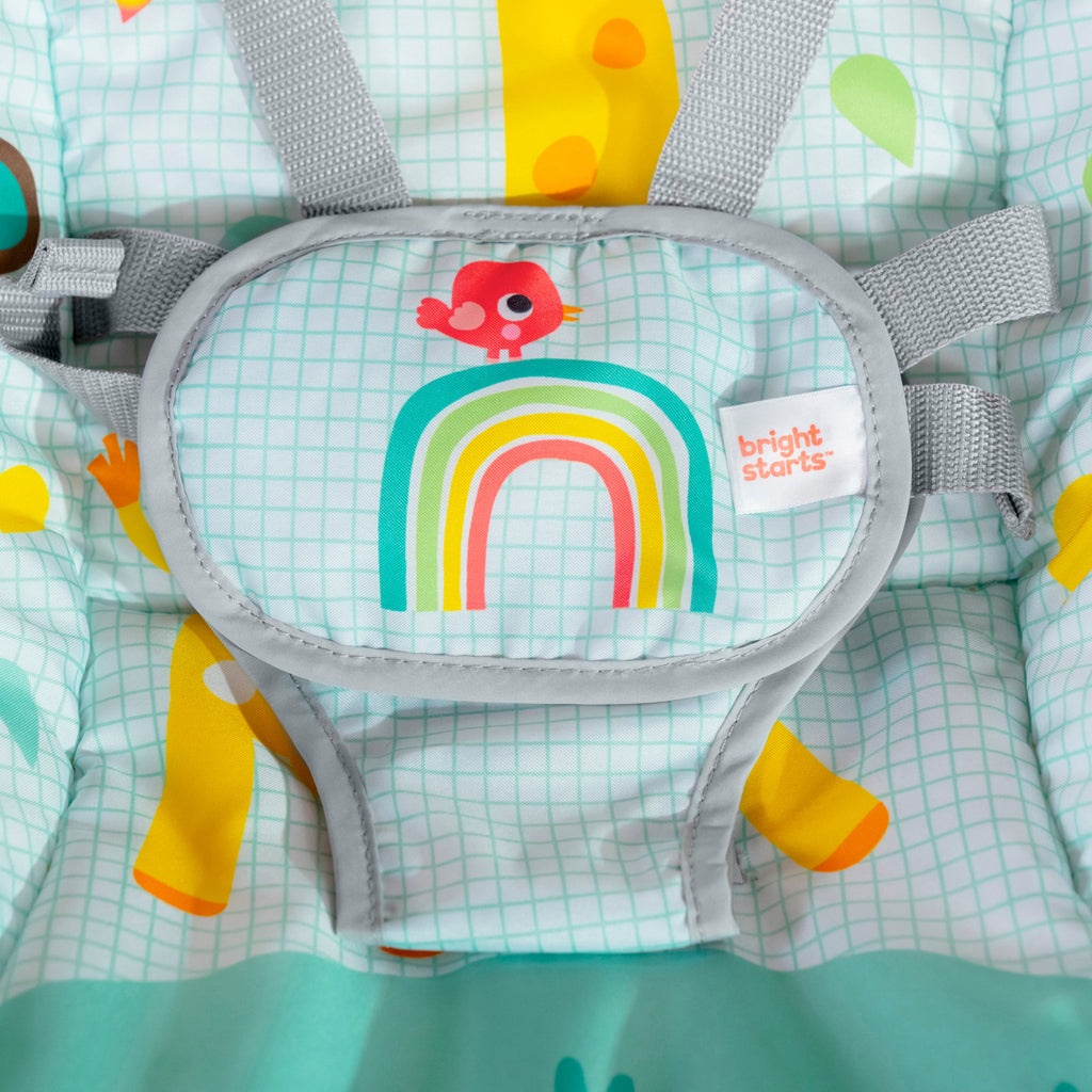 Bright Starts Wild Vibes Infant to Toddler Rocker with Vibrations
