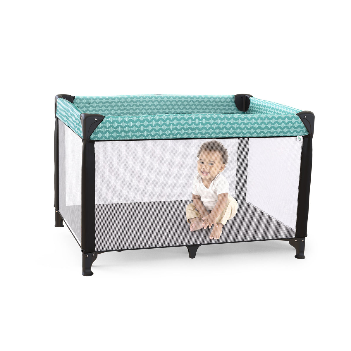 Ity by Ingenuity Rompity Rest Easy Fold Portable Packable Playard, Goji
