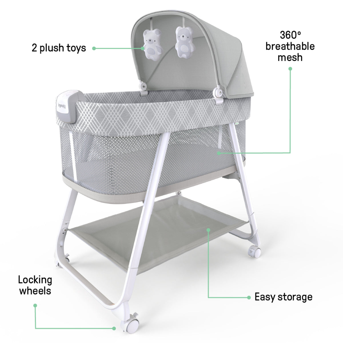 Lullanight Soothing 
Bassinet - Gem